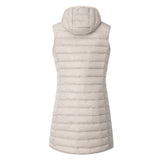 ELFJOY Women's Long Down Vest Zipper Lightweight Puffer Jackets with Hood