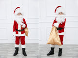 ELFJOY Children's Santa Suit Kids Christmas Halloween Costume Cosplay Set of 11 Pcs