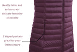 ELFJOY Women's Mid Long Down Vest