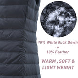 ELFJOY Womens Vest, Long Down Vest Women