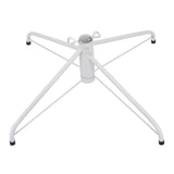 ELFJOY White Christmas Tree Stand 21.6" Iron Metal Bracket Rubber Pad with Thumb Screw