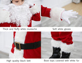 ELFJOY Children's Santa Suit Kids Christmas Halloween Costume Cosplay Set of 11 Pcs