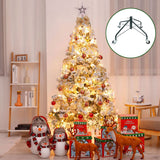 ELFJOY Christmas Tree Stand with Swivel Caster Wheels for 3-7ft.