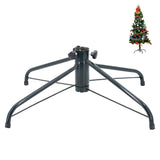 ELFJOY Christmas Tree Stand 19.7" Iron Metal Bracket Fits 1.26" Pole Rubber Pad with Thumb Screw