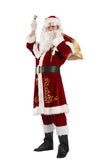 ELFJOY Adult Santa Suit with Beard & Hair Deluxe
